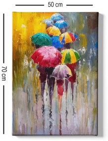 Pintura Decorativa em Tela 613776053 – Multicolor – 50 x 70 cm