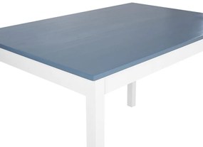 Conjunto de jantar em madeira branca/cinzenta 120 x 75 cm MOANA Beliani