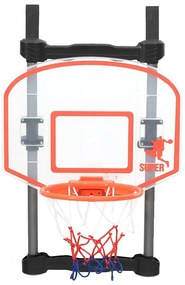 Conjunto de basquetebol criança ajustável p/ colocar numa porta