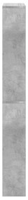 Sapateira c/ espelho 4 divisórias 63x17x134 cm cinza cimento