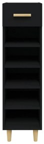 Sapateira 30x35x105 cm derivados de madeira preto