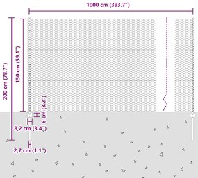 Postes de Cerca vidaXL 5 pcs U-Channel Verde 150 cm Aço