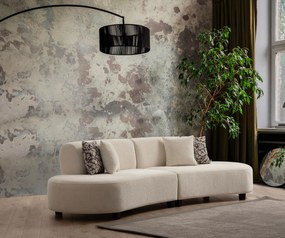 Sofá de Canto Pars – Creme – 300 x 100 x 70 cm