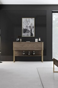 Cômoda Luxe – Dourado Nogueira – 120x80x30 cm