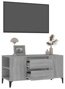 Móvel de TV 102x44,5x50 cm derivados madeira cinzento sonoma