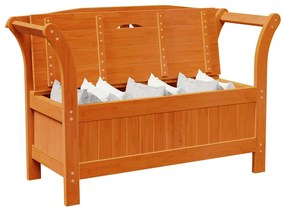 Banco de Armazenamento Para Jardim Acácia 119x76x44 cm Madeira Sólida
