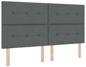 Cama Box com Colchão Cinza Escuro 180x200 cm