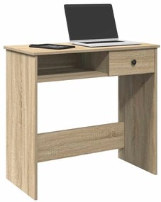 vidaXL Secretária 80x40x75 cm contraplacado carvalho sonoma