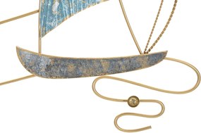 PAINEL DE PAREDE DE FERRO VELA 51,4X4X87 CM MULTICOLORIDO