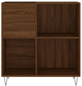 Armário p/ discos 84,5x38x89cm deriv. madeira carvalho castanho