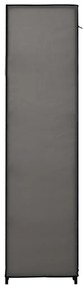 Roupeiro dobrável 110x45x175 cm tecido cinzento