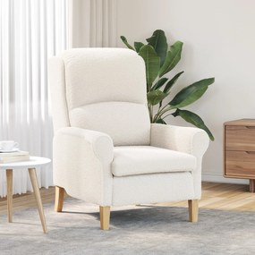 Poltrona Ergonómica Creme Tecido, Madeira Padrão Ergonómica