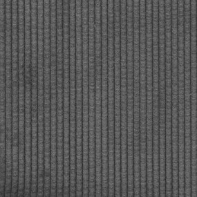 Poltrona 60 cm tecido corduroy cinzento-escuro