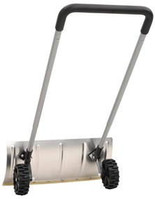 Pá de neve com pega extensível lâmina 61 cm aço prateado