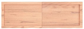 Tampo de mesa 120x40x(2-6) cm carvalho tratado castanho-claro