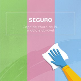 Conjunto de 6 Blocos de Espuma para Crianças de 12-36 Meses Brinquedo Educativo de Construção 150x100x24 cm Multicor