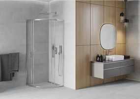 Mexen Rio cabine de duche semicircular 70 x 70 cm, transparente, cromada - 863-070-070-01-00
