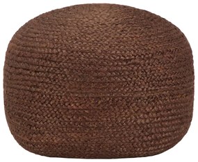 vidaXL Pufe artesanal 40x45 cm juta castanho