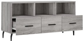 Móvel de TV 102x36x50 cm derivados de madeira cinzento sonoma