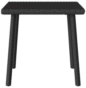 Mesa de centro de jardim retangular 40x40x37 cm vime PE preto