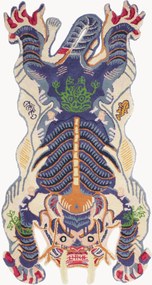 Tapete em lã artesanal Dragon