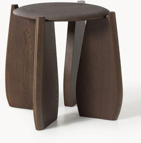 Mesa de apoio redonda em madeira de carvalho Hilda