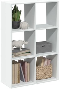 vidaXL Estante divisória 69,5x29x103,5 cm derivados de madeira branco