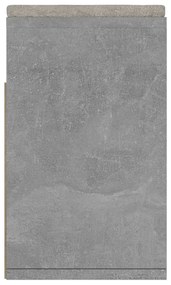 Banco sapateira + almofadão 104x30x49 cm contrap. cinza cimento