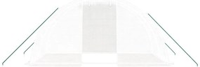 Estufa com estrutura de aço 8 m² 4x2x2 m branco