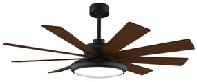 Ventoinha de teto EnergySilence Aero 7000 Light Pro de 70" e 36 W com luz LED de 32 W, controlo remoto, 6 velocidades, 9 pás, modo Inverno/Verão