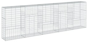 Cesto gabião com cobertura 500x50x150 cm ferro galvanizado