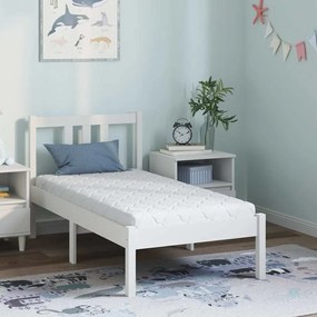 vidaXL Colchão Branco 60 x 120 cm Tecido Jacquard