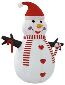 Boneco de neve insuflável com luzes LED 360 cm