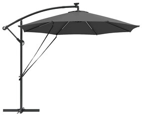 Guarda-sol de Bananeira Cantilever Antracite 294 x 294 x 248 cm