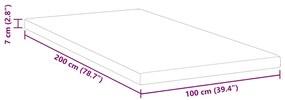 Protetores de Colchão Branco 100 x 200 cm