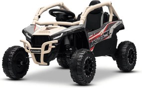 Carro elétrico para crianças Kawasaki TERYX KRX 1000 12V, controlo remoto, bateria de lítio, 2 motores de 25 W, com licença Caqui