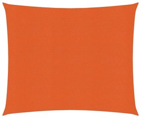 Para-sol estilo vela 160 g/m² 3,6x3,6 m PEAD laranja