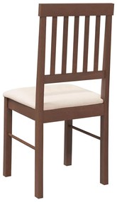 Cadeiras de jantar com almofadões 2 pcs madeira maciça castanho