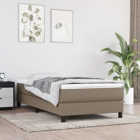 Estrutura de cama sem colchão 80x200 cm tecido cinzento
