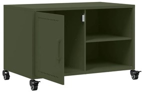 Móvel de TV 68x39x43,5 cm aço verde azeitona