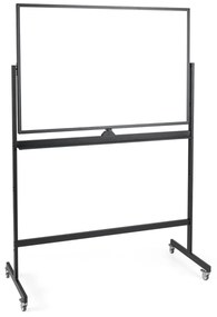 Quadro branco móvel reversível com altura ajustável - branco