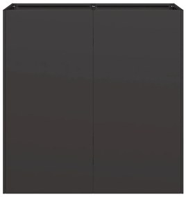 Vaso floreira 80x40x80 cm aço laminado a frio preto