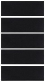 Tapetes de escada 5 pcs 25x75 cm borracha