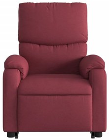 Poltrona de massagens reclin. elevatória tecido vermelho tinto