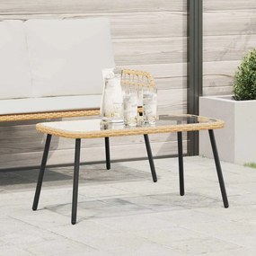 vidaXL Mesa de Centro Natural 90x45x42 cm Vime PE