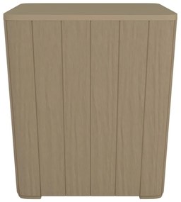 Mesa de jardim com tampa removível polipropileno castanho-claro
