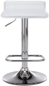 Conjunto de 2 bancos de bar Dyn 38 x 65-85 x 41 cm Branco