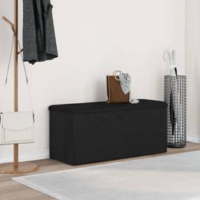 Banco de Armazenamento vidaXL Carvalho Preto 100x40x45 cm Madeira Reco