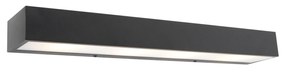 Aplique de parede alongado design preto 60 cm - Houx Design