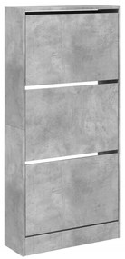 Sapateira 60x21x125,5 cm derivados de madeira cinzento cimento